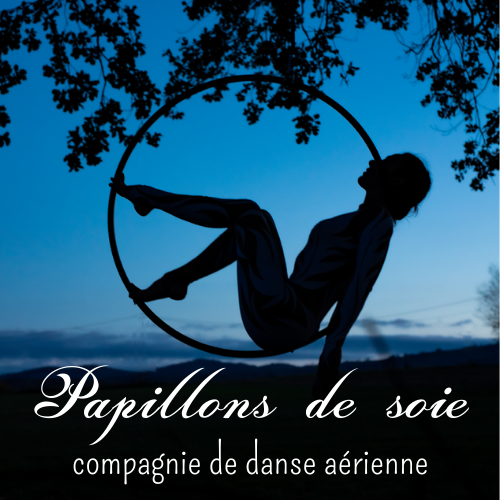 Papillons de soie, danse aérienne, compagnie, cerceau aérien